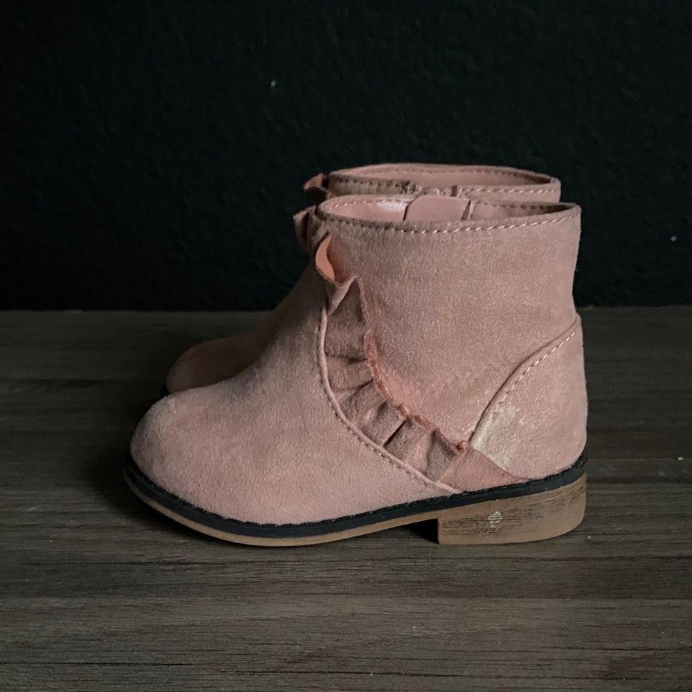 Pink Kids Ankle Boots